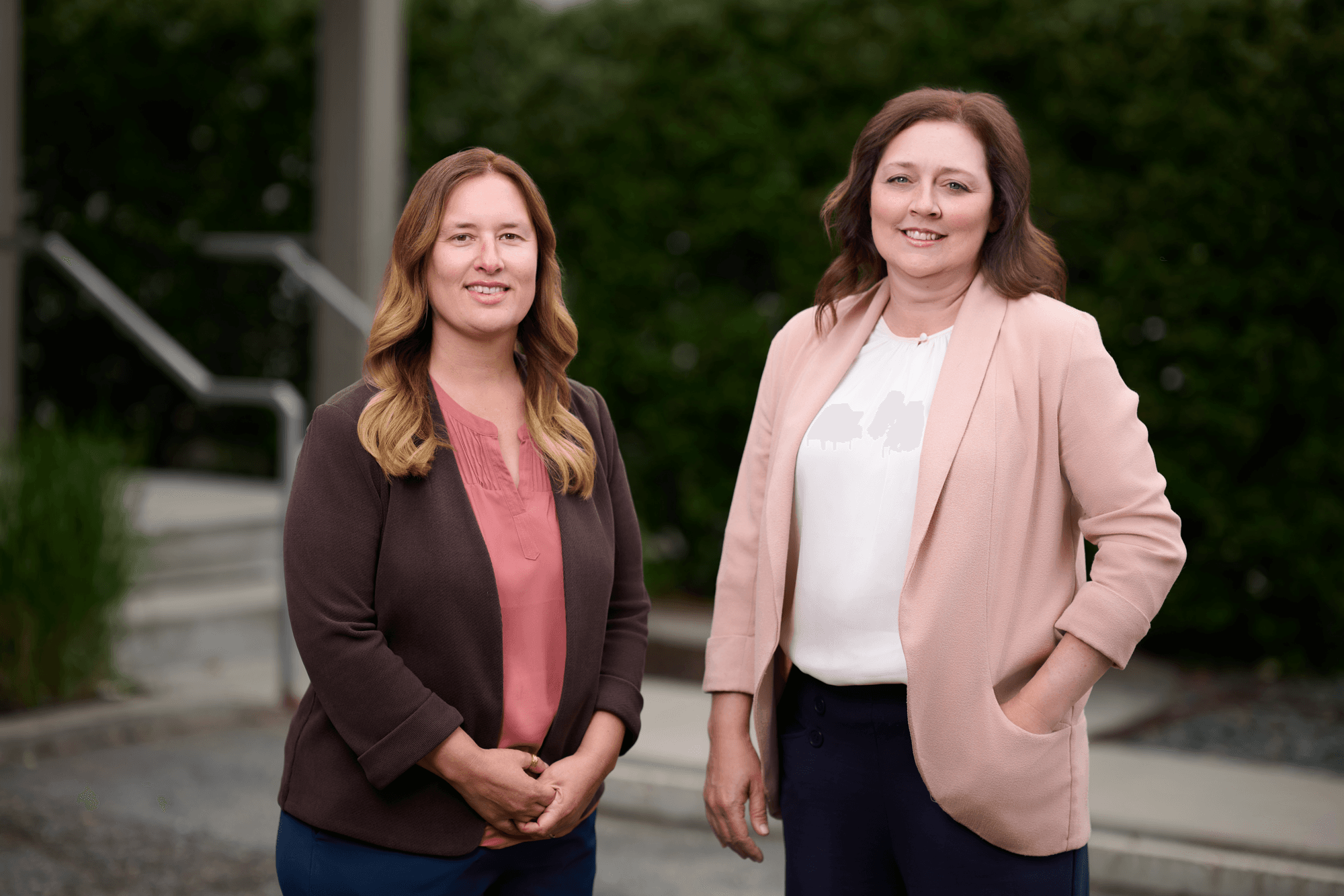 Misty Gaubatz and Ashley Hurlbert, A&M Law attorneys outside 319 West Pine Street, Missoula MT