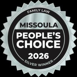 Missoula People's Choice 2026 Silver Winner badge, Family Law